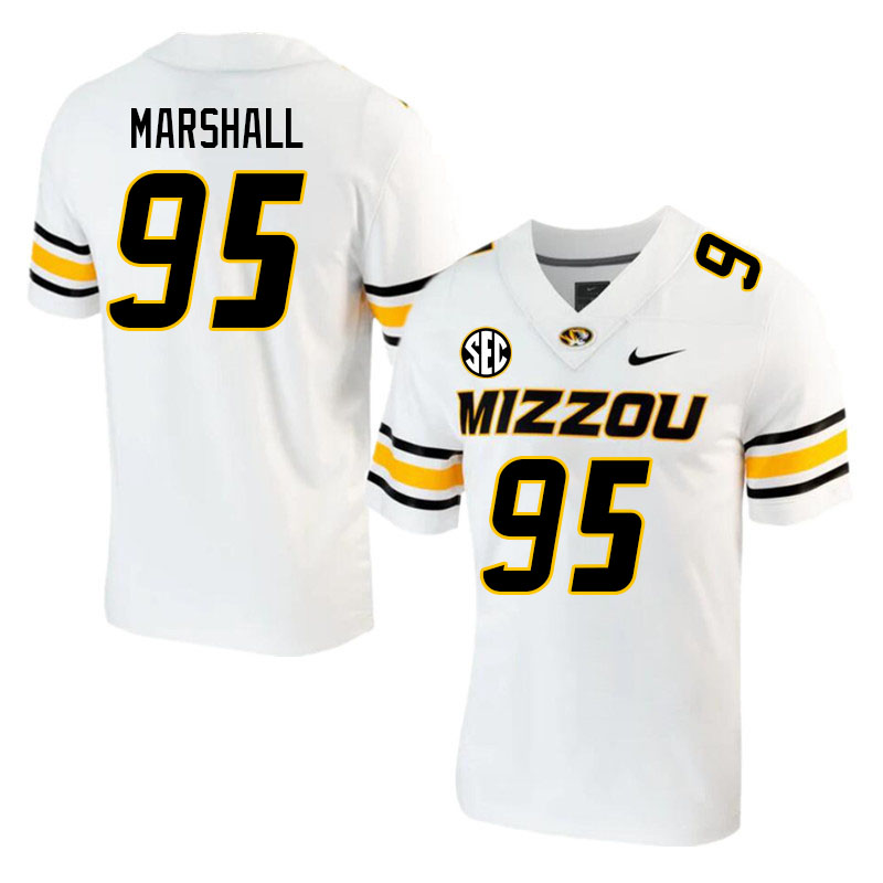 Men #95 Jalen Marshall Missouri Tigers College 2023 Football Stitched Jerseys Sale-White